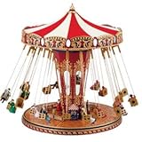 Mr. Christmas World's Fair Animated Musical Carnival Swing Carousel Ride