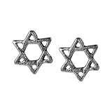 Star Of David - Stud Earrings Sterling Silver