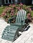 Adirondack Combo Chair And Ottoman-Green