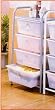 BEAUTIFUL NEW 4 TIER ORGANIZER W. SILVER BARS