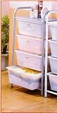 BEAUTIFUL NEW 4 TIER ORGANIZER W. SILVER BARS
