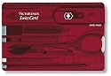 Victorinox 07100T Jelly Swiss Card Red