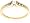 14k Yellow Gold Princess Cut Diamond Engagement Ring (1/4 cttw, G-H Color, SI2 Clarity), Size 7