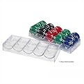 Set of 10 Trademark Poker Clear Acrylic Chip Racks