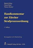 Handkommentar zur Z�rcher Strafprozessordnung