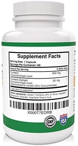Better Way Supplements Turmeric Curcumin Anti Inflammatory Antioxidant 60 Caps 3 Bott.