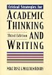 Critical Strategies for Academic Thinking and Writing
