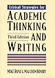 Critical Strategies for Academic Thinking and Writing