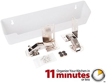 Plastic 11-11/16 Inch Wide 1-9/16 Inch Deep Shallow Sink Tip Out Tray Pack (Set of 2)