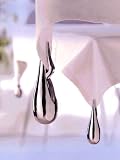 Review Gilberts Food Equipment Ltd  / Set of 4 Tear Drop Table Cloth Holders - Chrome