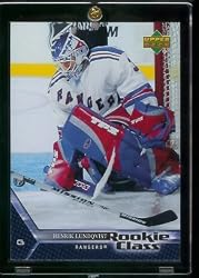 2005 06 Upper Deck Henrik Lundqvist "Rookie Class" Rookie Card #3 - New York Rangers - Shipped In Protective Display Case!