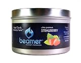 Strawberry Beamer Ultra Premium Hookah Molasses 250 gram tin. Huge Clouds, Amazing Taste! 100 % Tobacco, Nicotine & Tar Free but more taste than tobacco! Compare to Hookah Tobacco! GREAT TASTE, LOTS OF SMOKE & SMELLS GREAT!!!