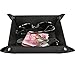 HappyDavid Leather Bedside Storage Tray, Black