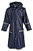 Kid's Rain Jacket:Big Girls Kids Waterproof Full Length Long Hooded Raincoat Jacket for Children - Blue (X-Large)