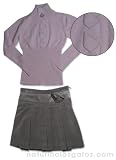 Floriane Velour Rose Adjust. Skirt Cotton Top Set