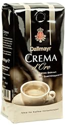 Dallmayr Gourmet Coffee, Crema D'Oro (Whole Bean), 17.6-Ounce Vacuum Packs (Pack of 2)