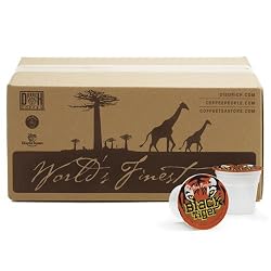 Coffee People Black Tiger K-Cups for Keurig Brewers (Pack of 50) [Amazon Frustration-Free Packaging]