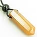 Lucky Crystal Point Pendant Necklace in Carnelian Gemstone