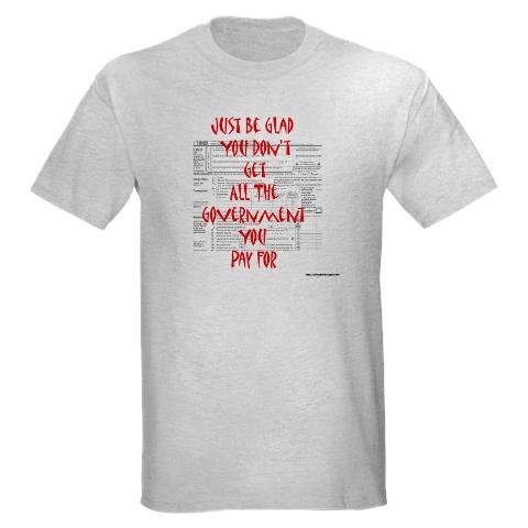 41AVf%2B8ydjL Too Much Government Ash Grey TShirt Funny Light TShirt by CafePress = Nerdy TShirt
