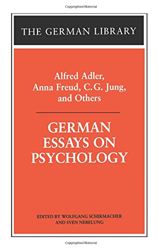 german essays on psychology alfred adler anna freud cg jung and others german library