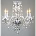 New! Authentic All Crystal Chandelier Chandeliers H17" x W17"