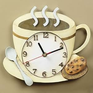 Amazon.com - Coffee Cup Latte Cappucino Kitchen Wall Clock - Coffee