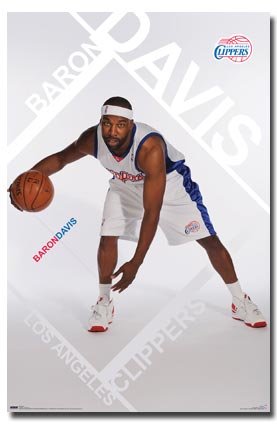 Baron Davis - Los Angeles Clippers NBA 22"x34" Art Print Poster
