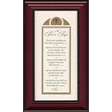 A Parent's Prayer Framed Art (8 x 14) in Rich Solid Wood Frame by Framed Arts Carpentree