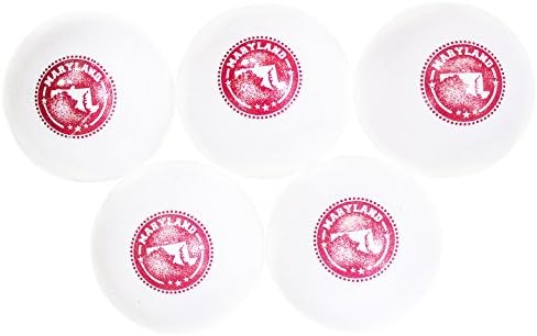 Legacy Sports Supplies Ping Pong Balls with Maryland Stamp (Pack of 5)