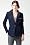 Corduroy Blazer With Leather Collar And Elbow Patches