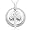 10k White Gold 2-Piece Diamond Cross and Circle 