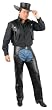 Cowboy COSTUME Pleather Chaps and Vest for Men (Hat not Included)