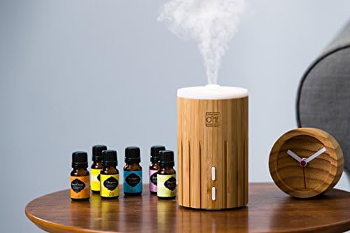 Aroma Bamboo Electric Ultrasonic Aroma Diffuser / Humidifier / Purifier with Auto Shut- Off