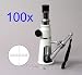 Electronics : Portable Shop Measuring Microscope 100x with reticle eyepiece
