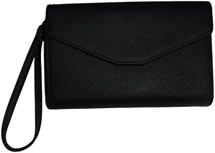 Travel Passport Clutch RFID Blocking Wallet, Credit Card Organizer, ID Holder - Black