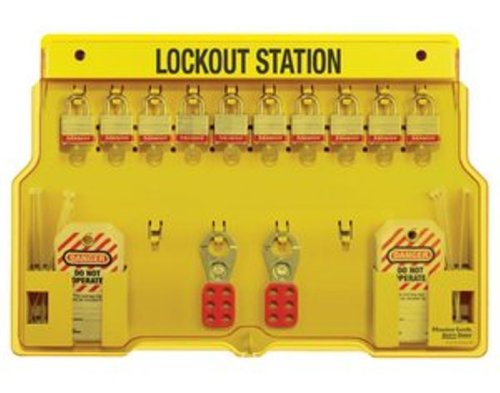 Master Lock 1483BP3 Lockout Station 10-Pack