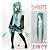初音ミク　コスプレ　衣装　通常衣装　Lサイズ　ウィッグ付　ヘアネット付　ネギ付　10点　フルセット　VOCALOID