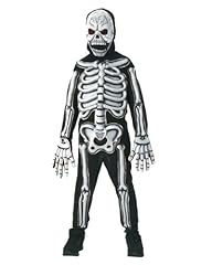 Kids 3D Skeleton Halloween Costume MD 8-10 (45-56 lbs.) 