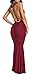 made2envy Evening Draped Dress with Open Back and Chain Decoration