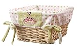 Lambs & Ivy Basket Liner in Swan Lake