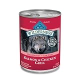 Blue Buffalo Wilderness Grain Free Canned Dog Food, Salmon Recipe (Pack of 12 12.5-Ounce Cans)