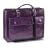 Roby leather briefcase - business bag purple
