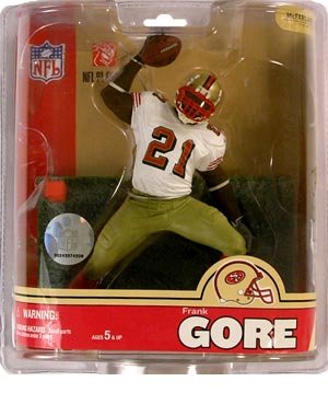 Frank Gore #21 San Francisco 49'ers White Jersey Variant Chase Alternate McFarlane NFL Series 16 Action Figure