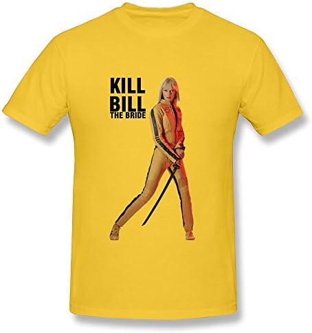 RIDA Kill Bill The Bride T-shirts For Men Large Yellow