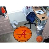 Alabama Crimson Tide BASKETBALL-SHAPED AREA WELCOME BATH MAT RUG by 1stDownShop