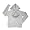 Jade - Girls Zip up Hoodie Sweatshirt, White (Size 7/8)
