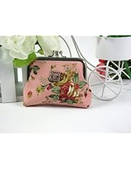 Pretty Anna Sui Vintage Floral Victorian Style Double Pockets Coin Purse Mini... by 