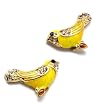 Lovebird Budgerigar Canary Bird Fashion Earrings Yellow Birds
