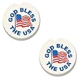 God Bless the USA Car Coasters - 2 Pack