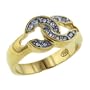 Size 7 Round Cz Hook Sterling Silver Jewelry Ring Fashion